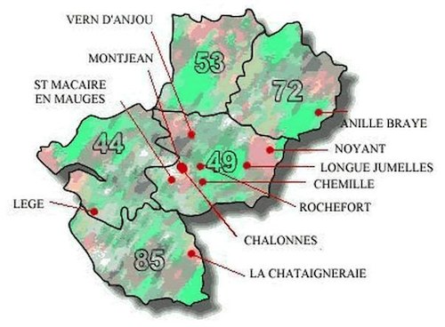 Carte des compétitions